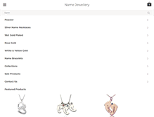 Tablet Screenshot of name-jewellery.com.au